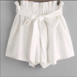 New white dressy shorts